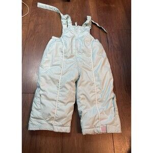Wondernation 18 Months Blue Adjustable Ski Pants Bib Clip